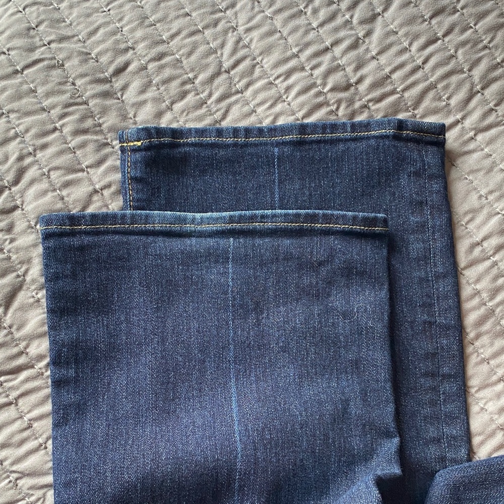 7 For All Mankind Dark Blue Kimmie Bootcut Jeans - Picture 5 of 6